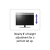 Sanus VuePoint FTVS1-B2 – Uniwersalna Podstawa Obrotowa do TV (32″-65″)