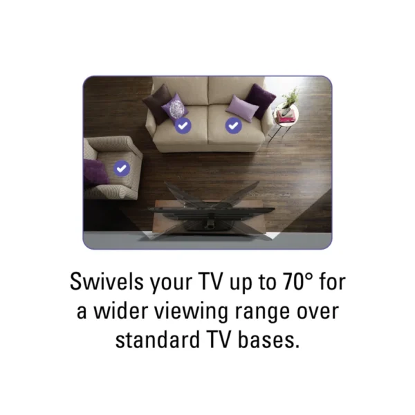 Sanus VuePoint FTVS1-B2 – Uniwersalna Podstawa Obrotowa do TV (32″-65″)
