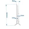 Smart TV Philips 43HFL5114_12 dimensions
